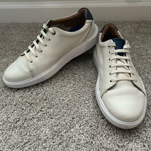 Clarks Cambro Men's Low-Top 7.5 M Casual Sneakers Vanilla White